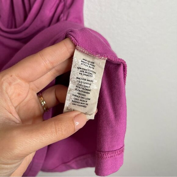 Soft Surroundings Purple Crossover Tank Top Petite Extra Large - Picture 3 of 4